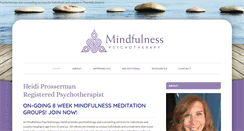 Desktop Screenshot of mindfulnesspsychotherapy.com