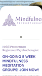 Mobile Screenshot of mindfulnesspsychotherapy.com